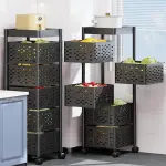 Panier à légumes et fruits rotatif 5 étages – Carré