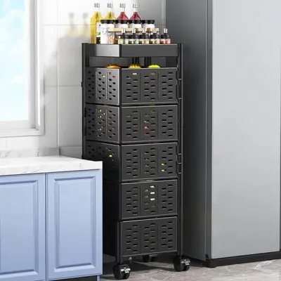 Panier à légumes et fruits rotatif 5 étages – Carré