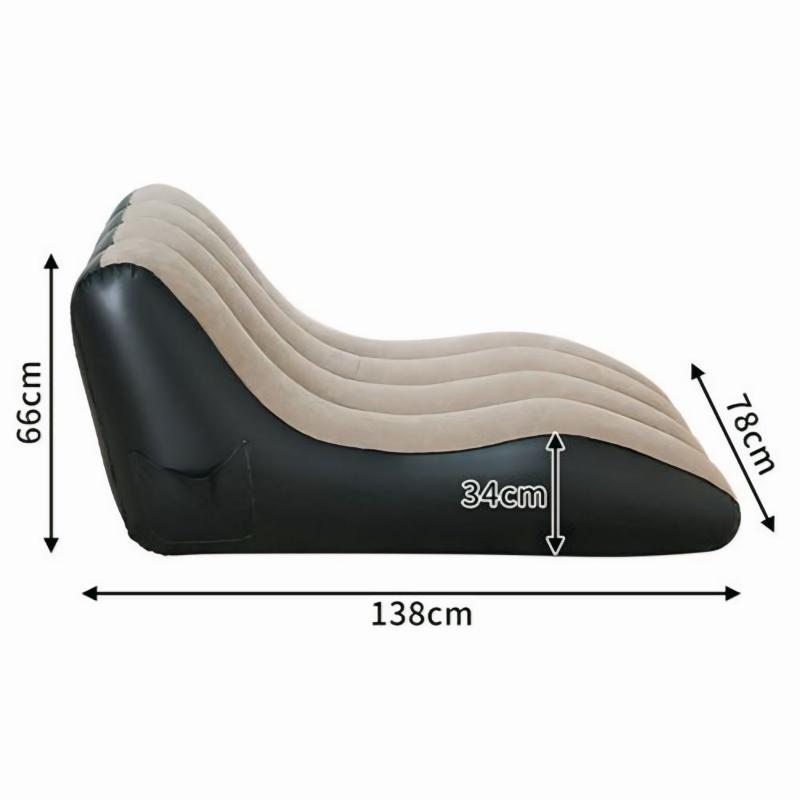 Fauteuil Gonflable de Luxe – Chaise Longue Relax pour Salon, Jardin ou Camping