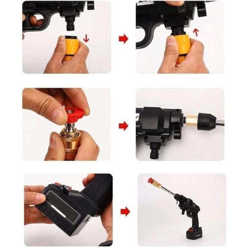 Pistolet de lavage auto électrique sans fil Pulvérisateur haute pression