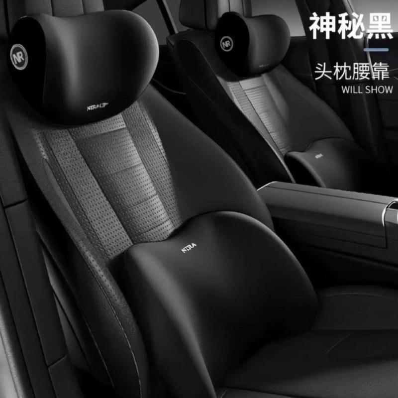 Oreiller de cou pour voiture en mousse à mémoire – Soutien respirant pour appuie-tête