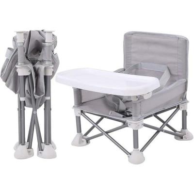 Petite chaise de salle à manger, siège de voyage compact avec plateau amovible