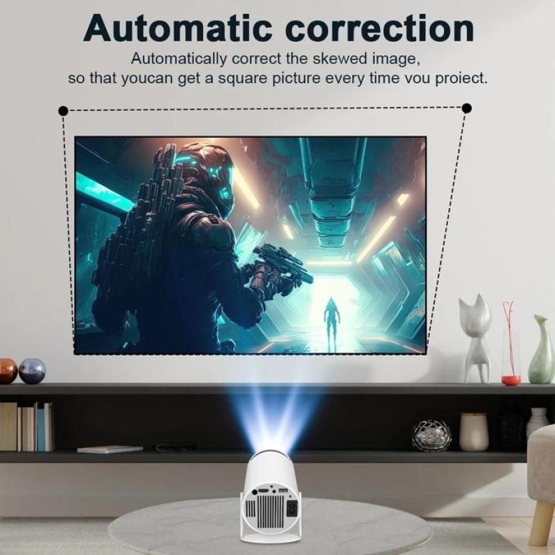 Vidéoprojecteur Portable 4K HD Android TV – WiFi 6, Bluetooth 5.0, Rotation 270°
