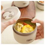 Ensemble de 4 boîtes à lunch isothermes empilables en inox – Étanches avec sac de transport thermique