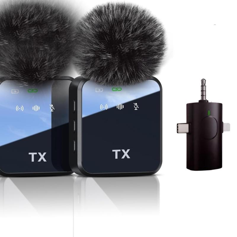 Microphone 2 en 1 sans fil F11-2