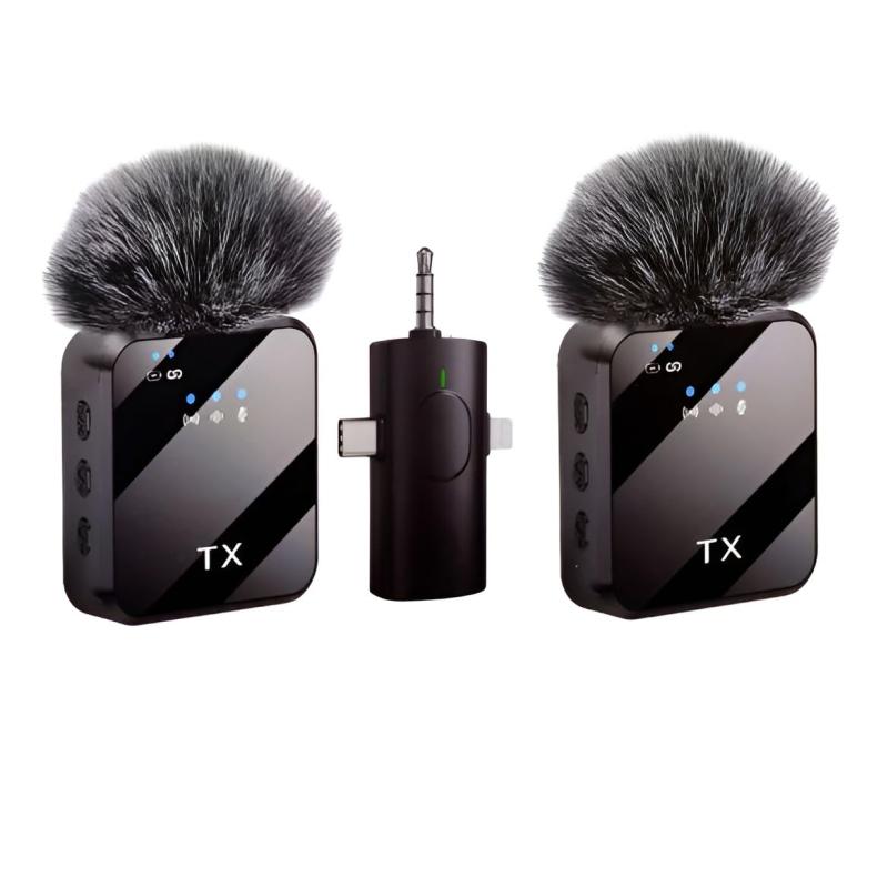 Microphone 2 en 1 sans fil F11-2