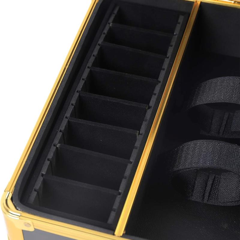 Mallette de Coiffure Professionnelle – Boîte de Rangement Portable pour Tondeuses, Ciseaux et Accessoires de Barbier