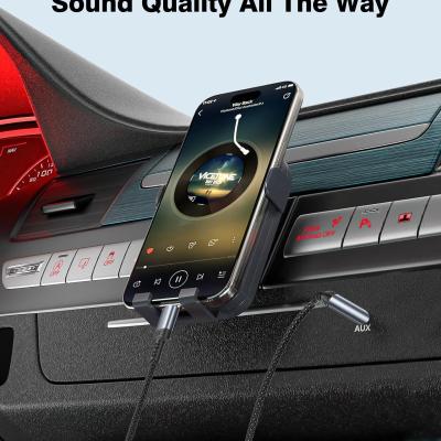 Câble Jack USB-C 1M (2 Pack) – Adaptateur Audio USB-C vers Jack 3.5mm, Câble Auxiliaire Nylon Résistant, Compatible avec Smartphones et Tablettes