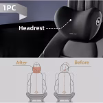 Oreiller de cou pour voiture en mousse à mémoire – Soutien respirant pour appuie-tête