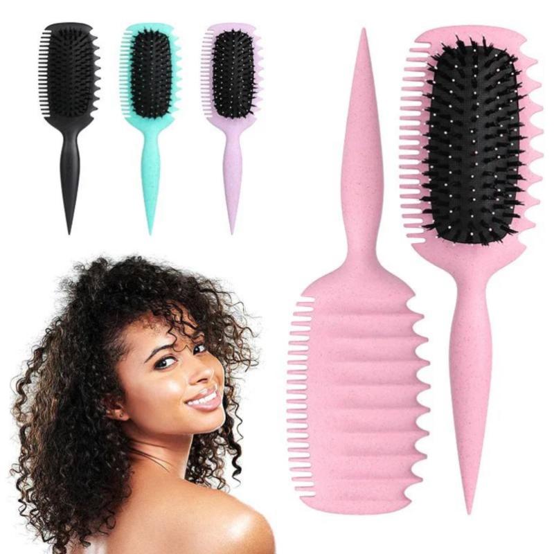 Brosse à Cheveux Démêlante 3-en-1 (Double Face)