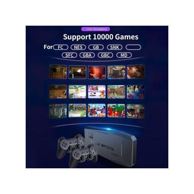 Console de jeu vidéo sans fil, écran HD 4K 64Gb HDMI avec 10000 jeux + 2 Manettes