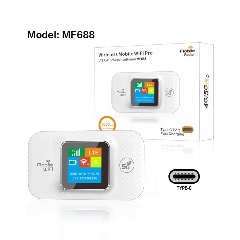 Modem 4G LTE JioFi WD680 WiFi Hotspot avec batterie 3000mAH 12 heures