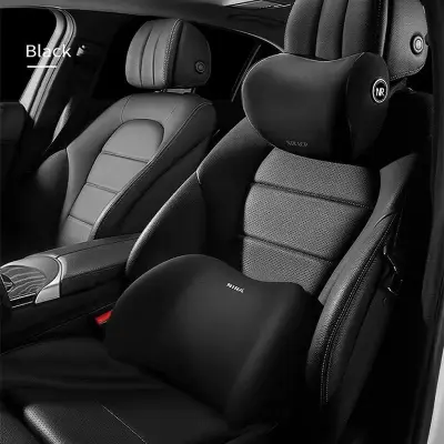 Oreiller de cou pour voiture en mousse à mémoire – Soutien respirant pour appuie-tête