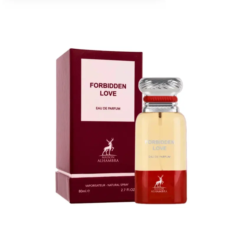 Forbidden Love - Maison AlHambra : Le Parfum Unisexe Luxueux aux Notes de Cerise et de Vanille Inoubliables