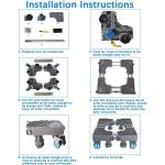 Support mobile à roulettes pour machine à laver, réfrigérateur