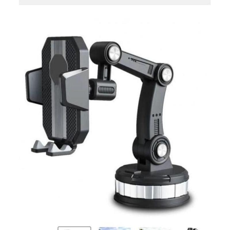 Support Téléphone Voiture Universel avec Ventouse 360° et Mécanisme de Verrouillage